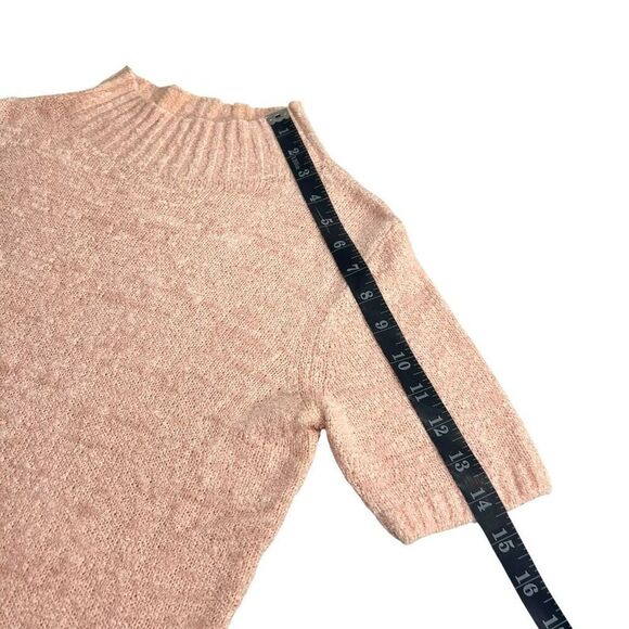 Lanvin Collection Luxury Silk Blend Short Sleeve Boucle Knit Sweater Small 6-8 P - Picture 9 of 13